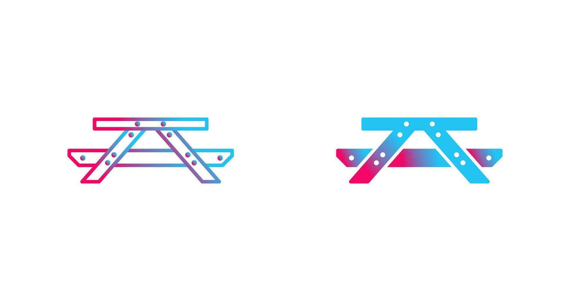 Picnic of Table Vector Icon