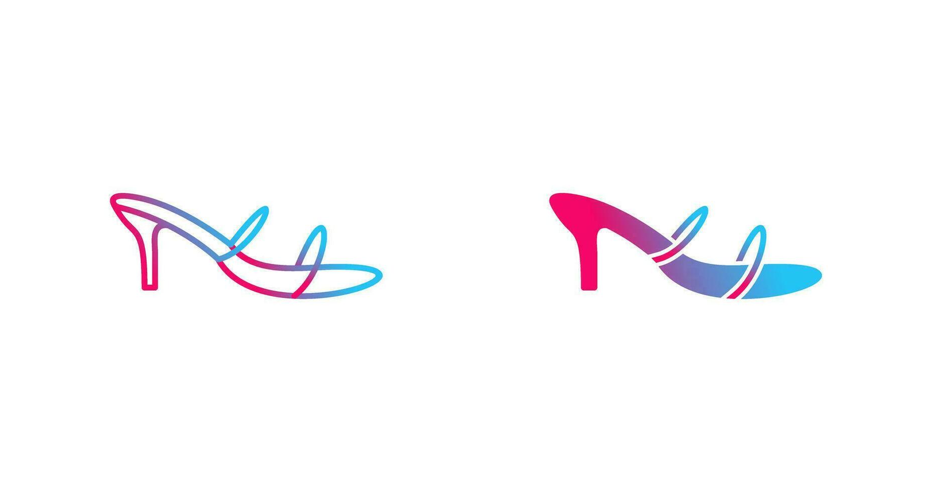 Stylish Sandals Vector Icon