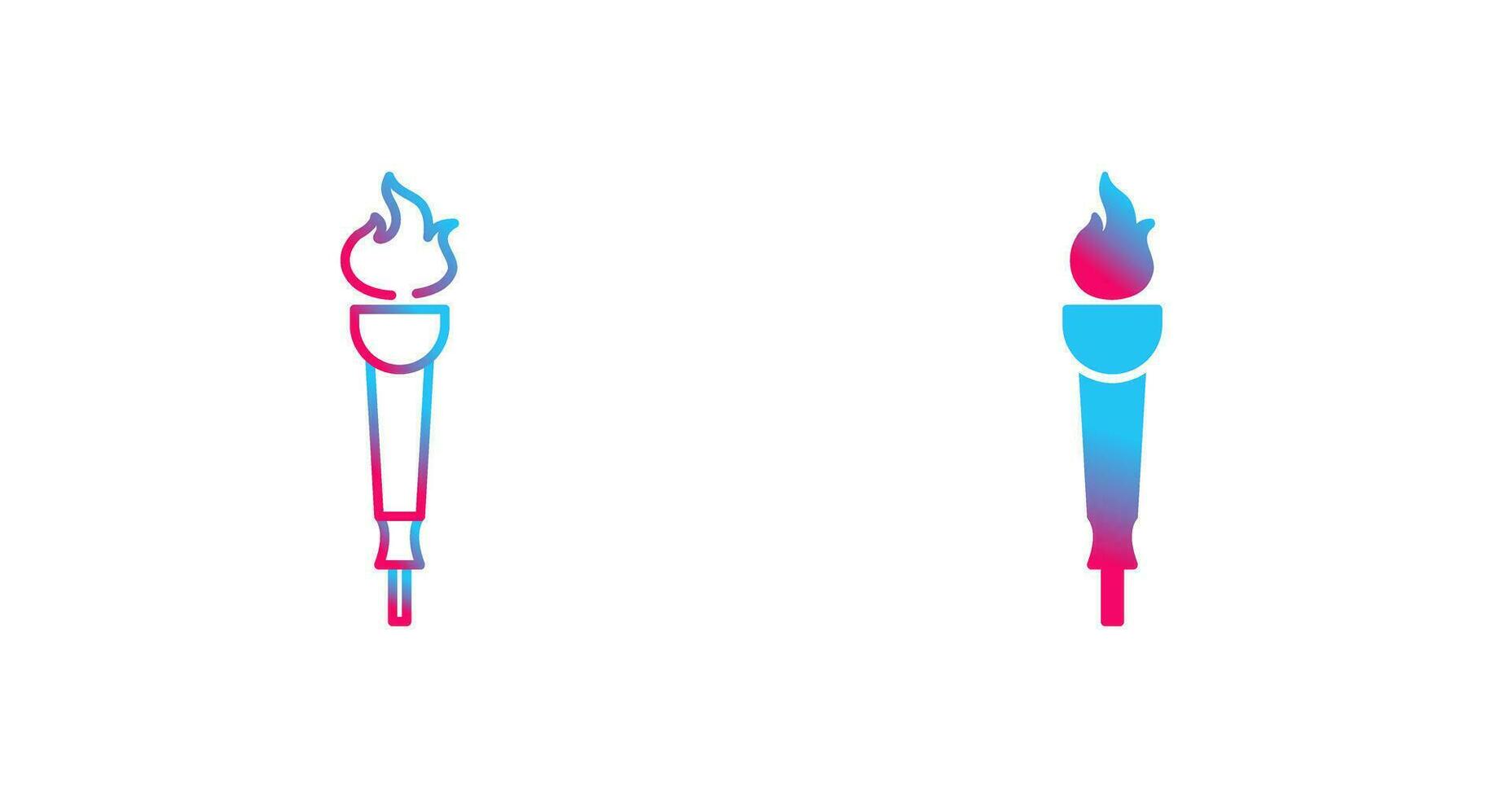 Museum Torch Vector Icon