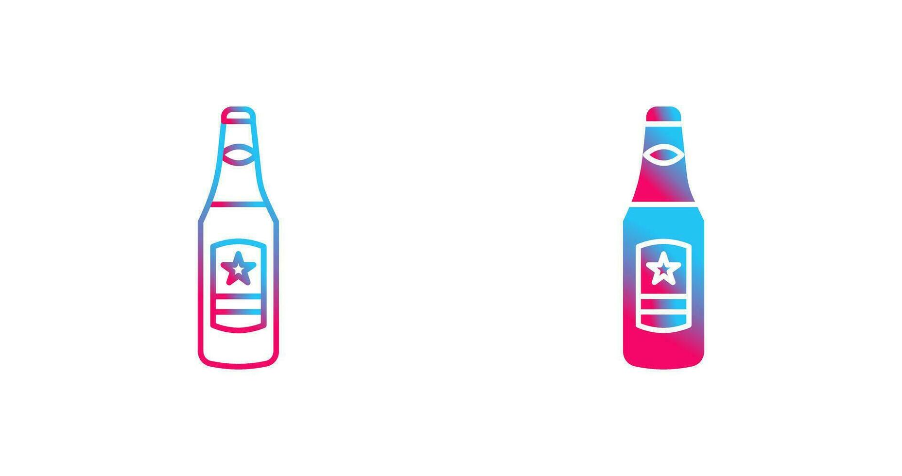 Beer Bottle Vector Icon