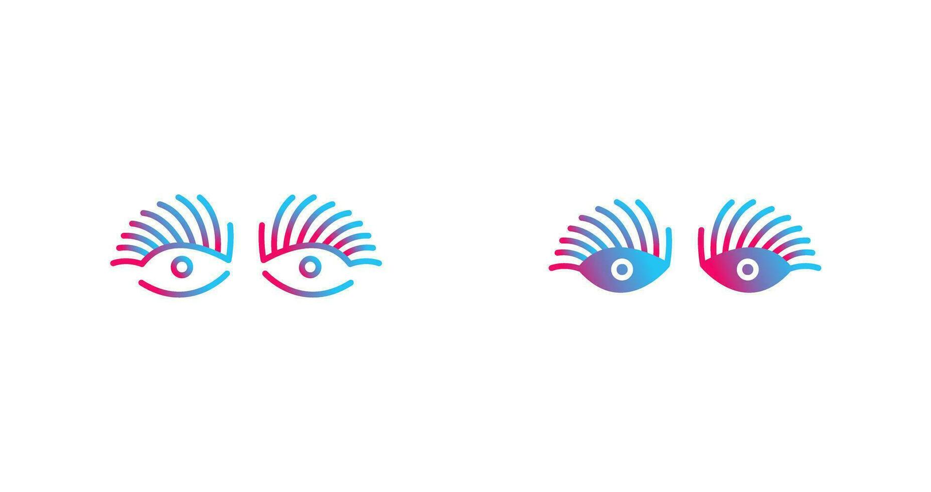 Longlashes Vector Icon