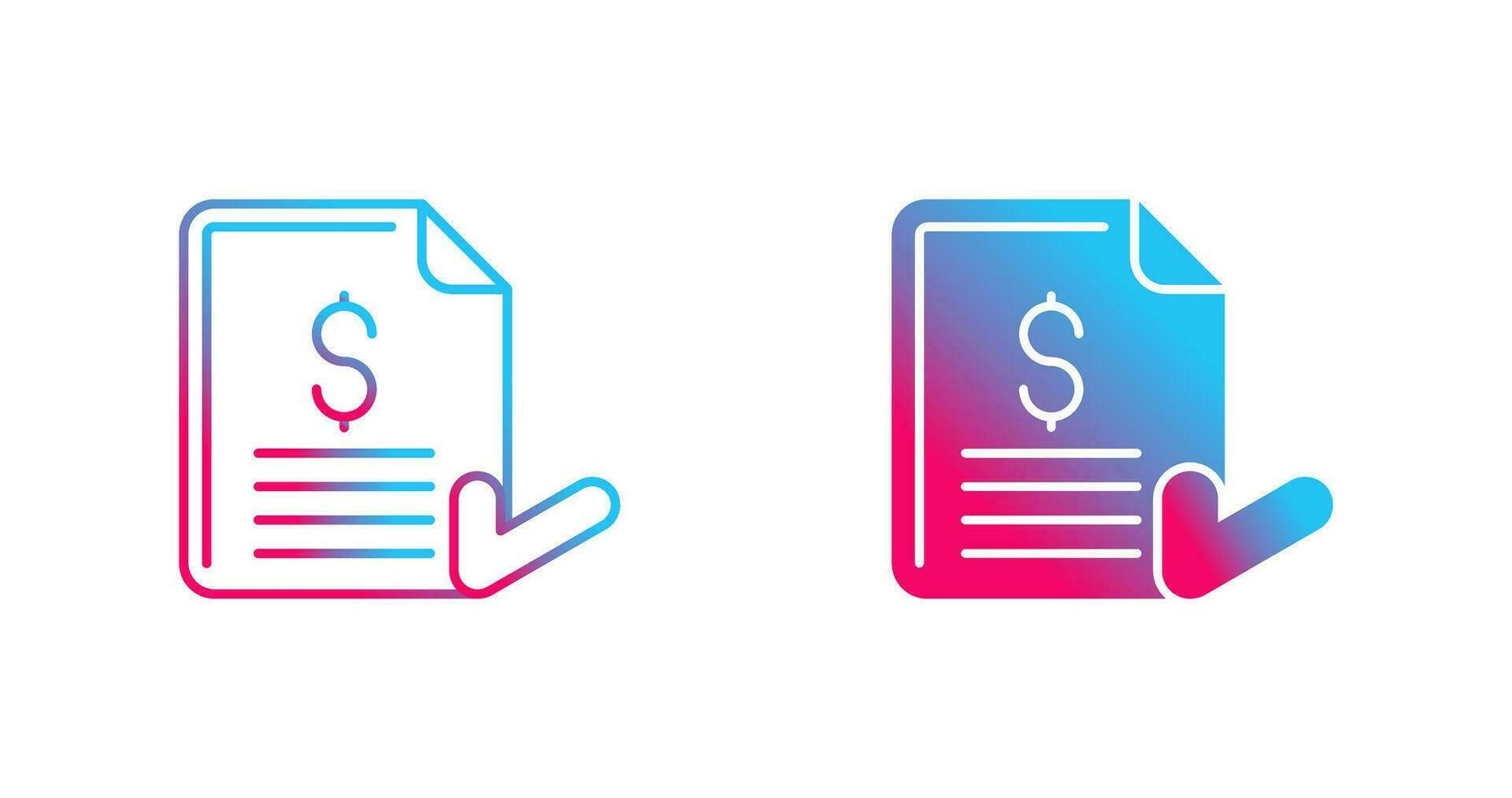 Invoice Vector Icon