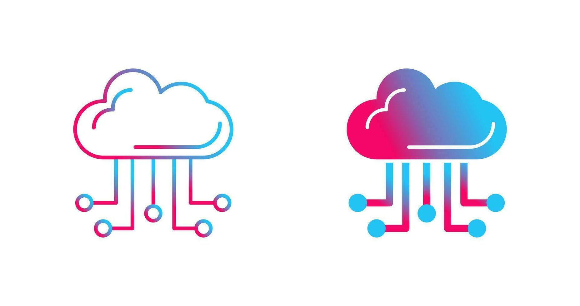 Cloud Computing Vector Icon