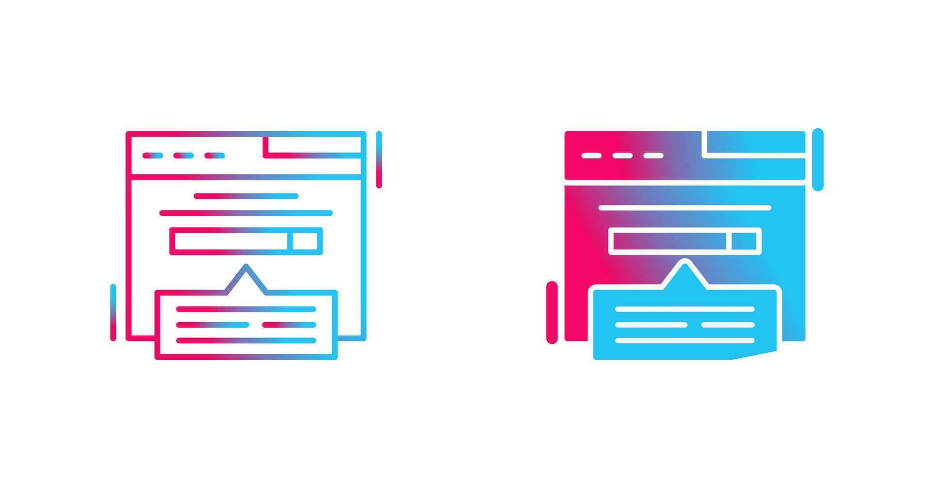 Keyword Search Vector Icon