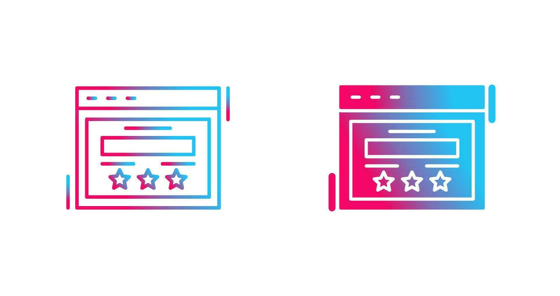 Rating Vector Icon