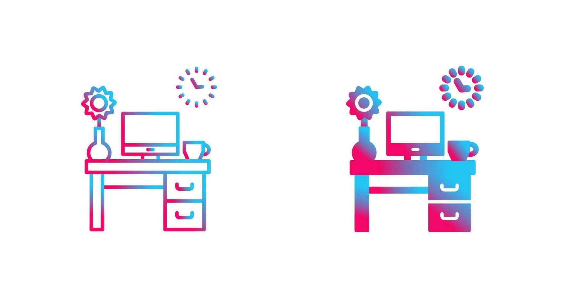 Work Table Vector Icon