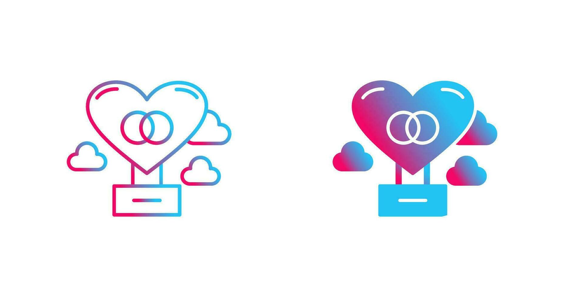Hot Air Balloon Vector Icon