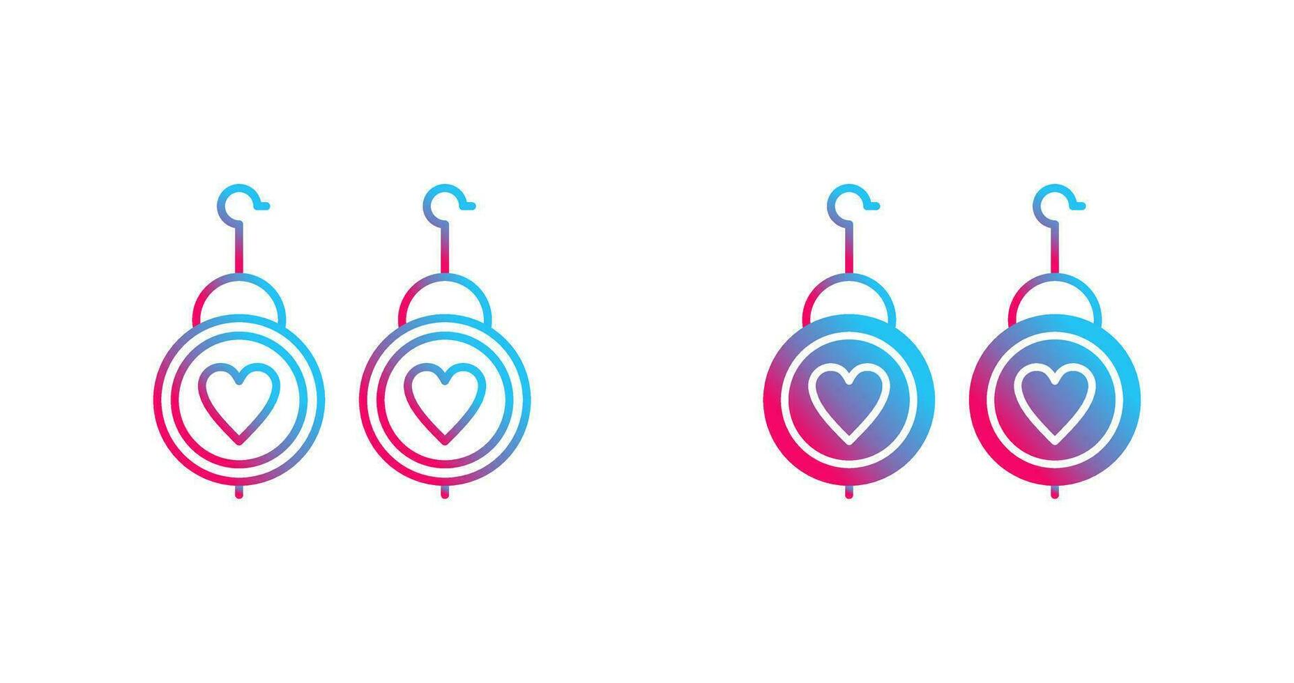 Earrings Vector Icon