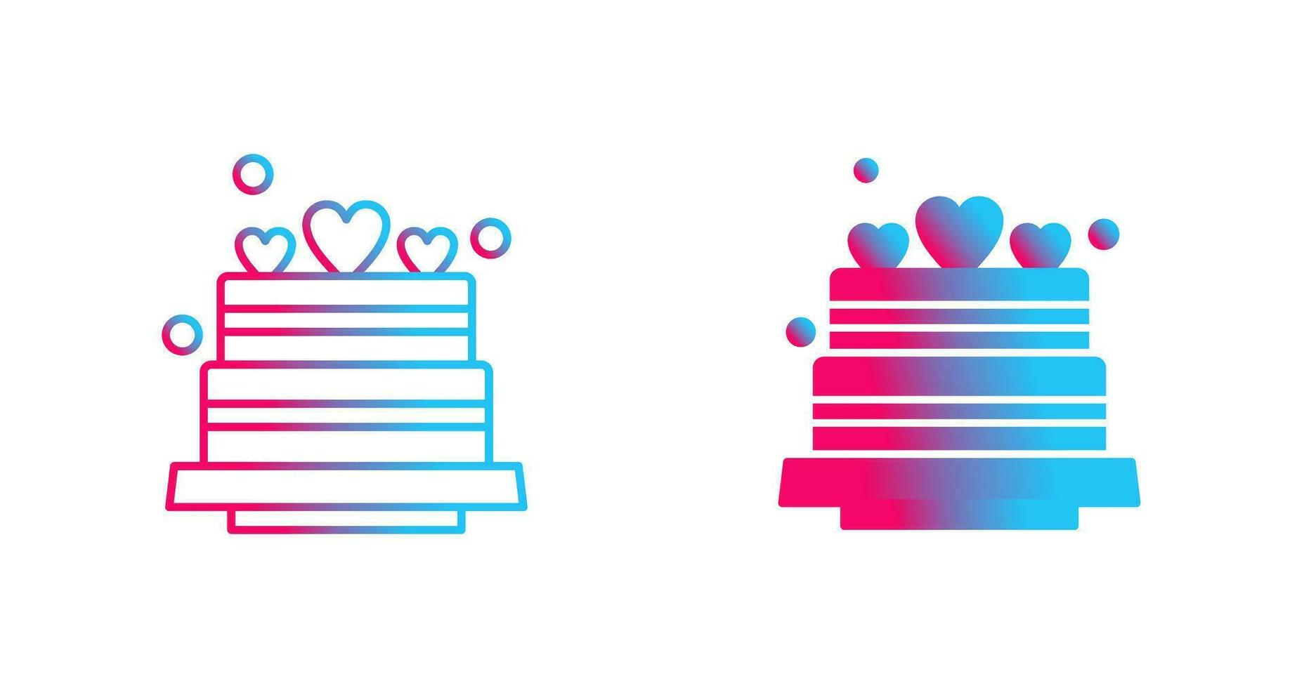 Wedding Cake Vector Icon