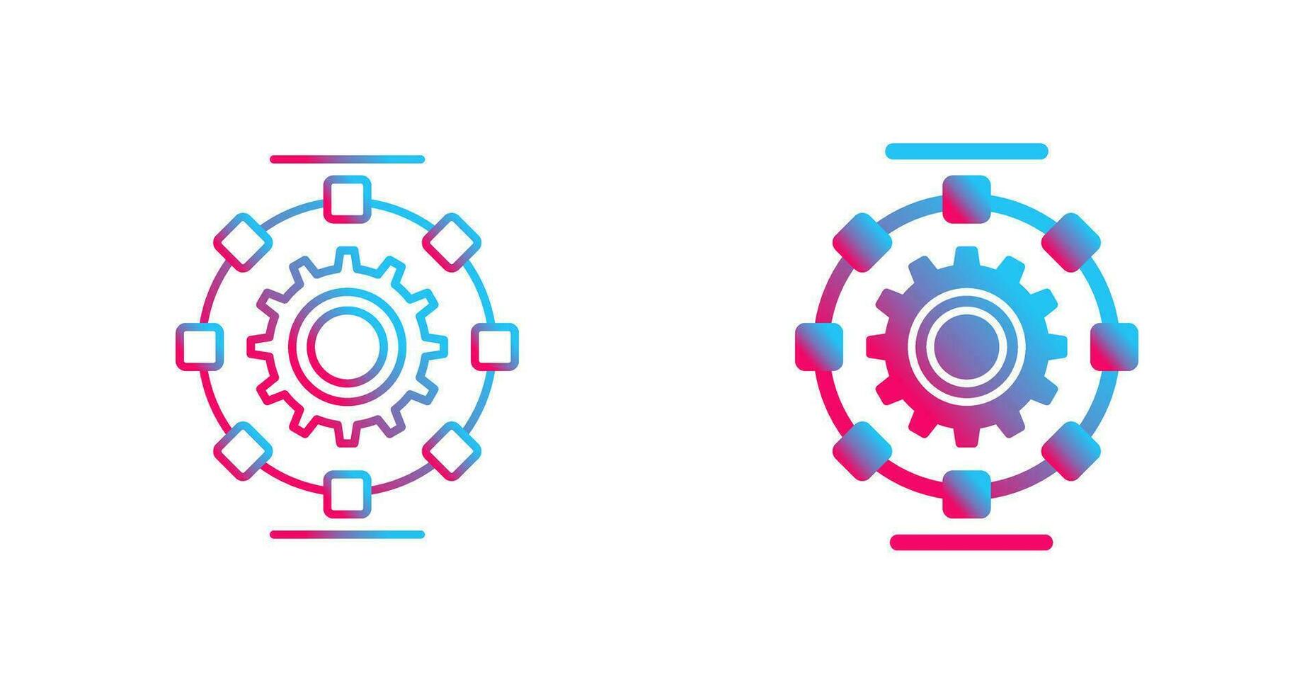Automated Process Vector Icon