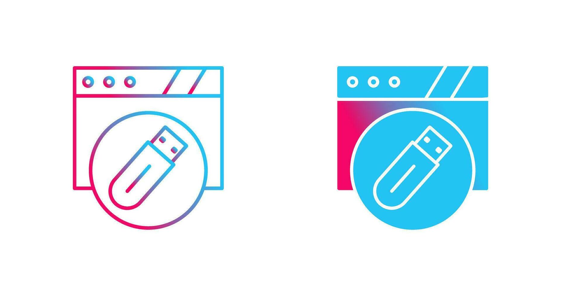 Usb Flash Drive Vector Icon