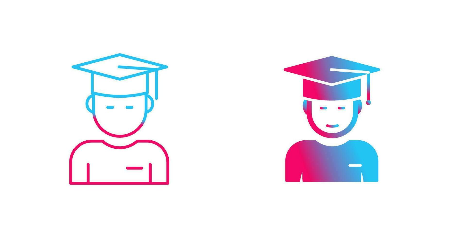 Graduate Student Vector Icon