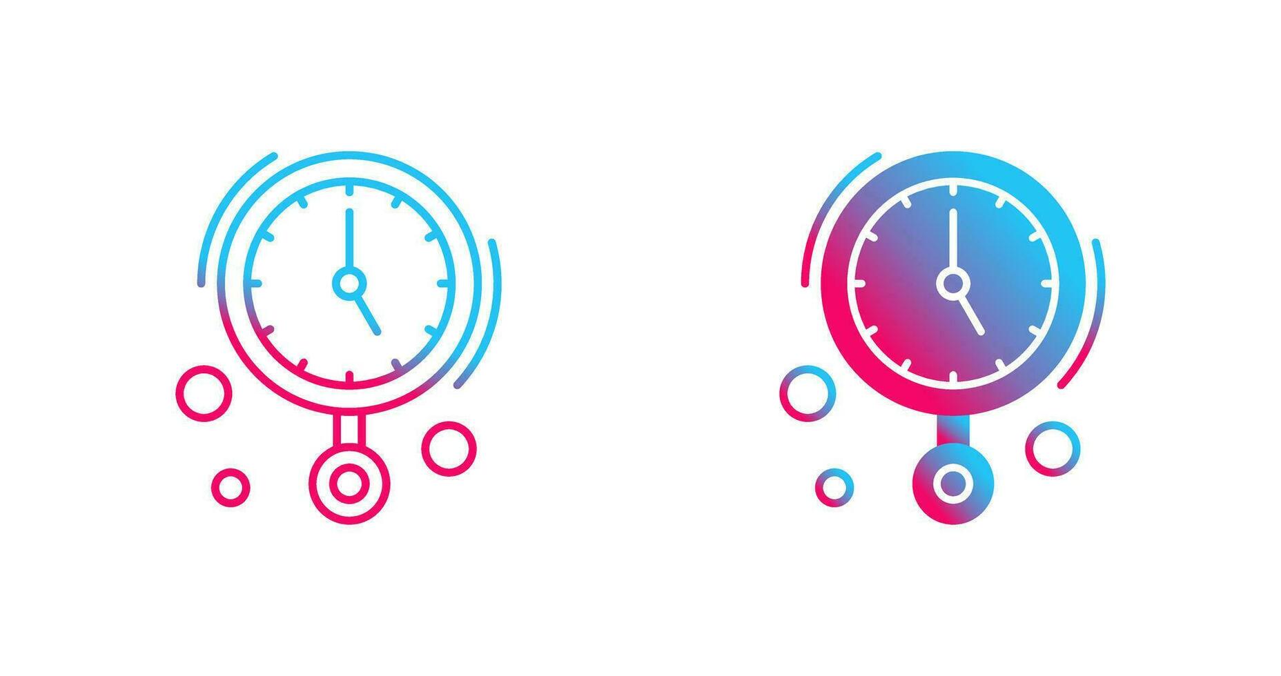 Wall Clock Vector Icon