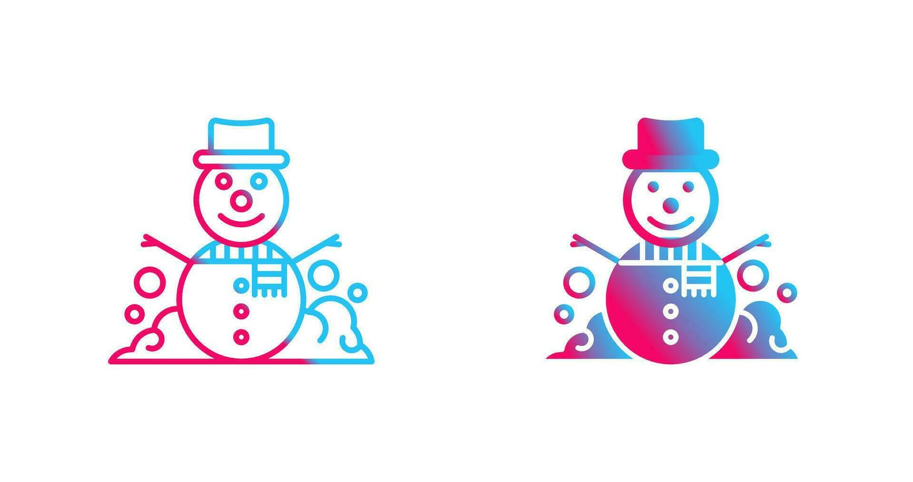 Snowman Vector Icon