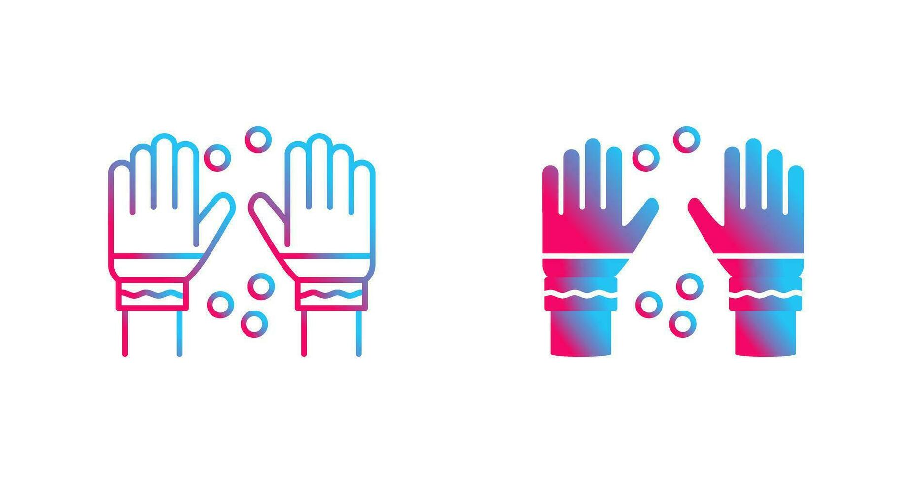 Winter Gloves Vector Icon