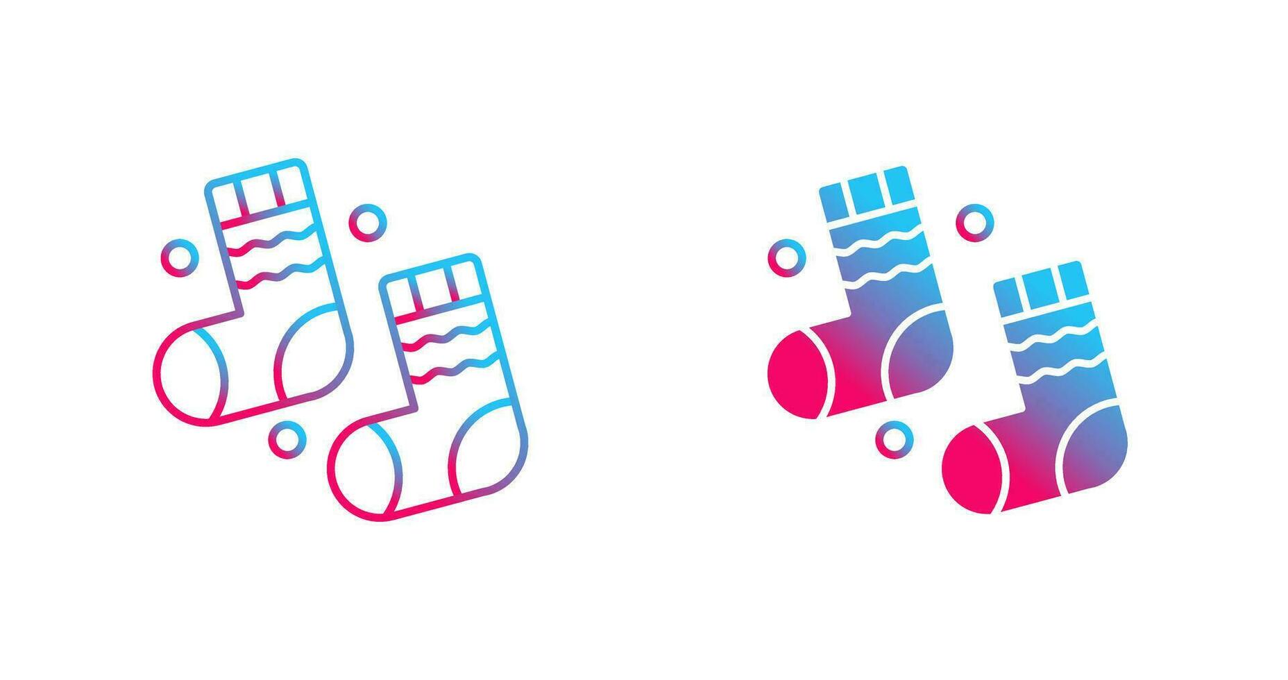 Winter Socks Vector Icon