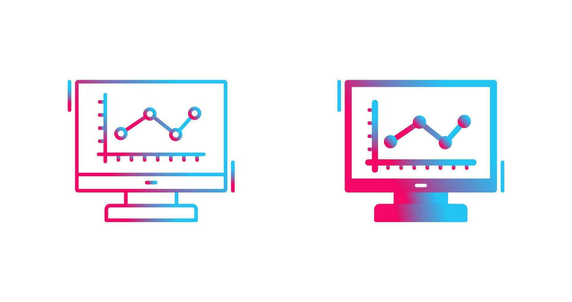 Line Chart Vector Icon