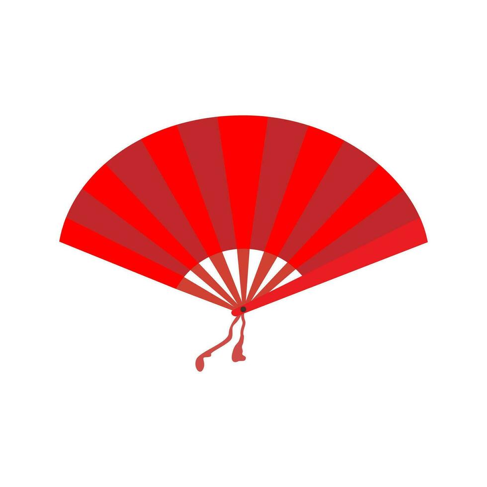 vector illustration of traditional hand fan