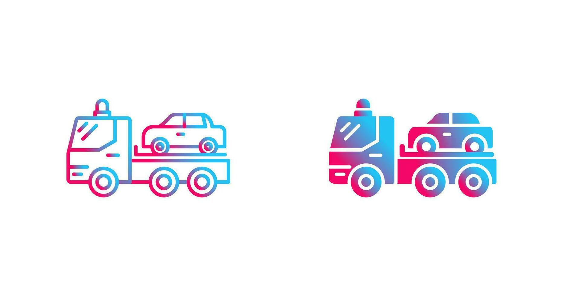 Tow Truck Vector Icon