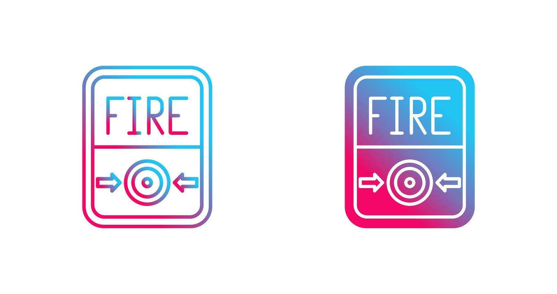 Fire Button Vector Icon