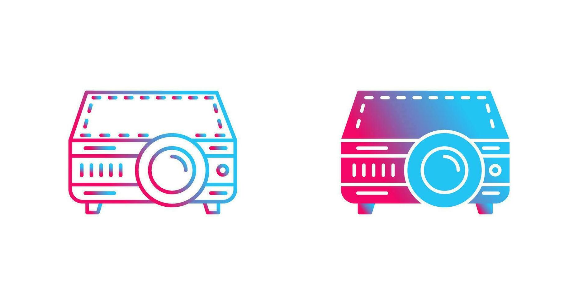 icono de vector de proyector