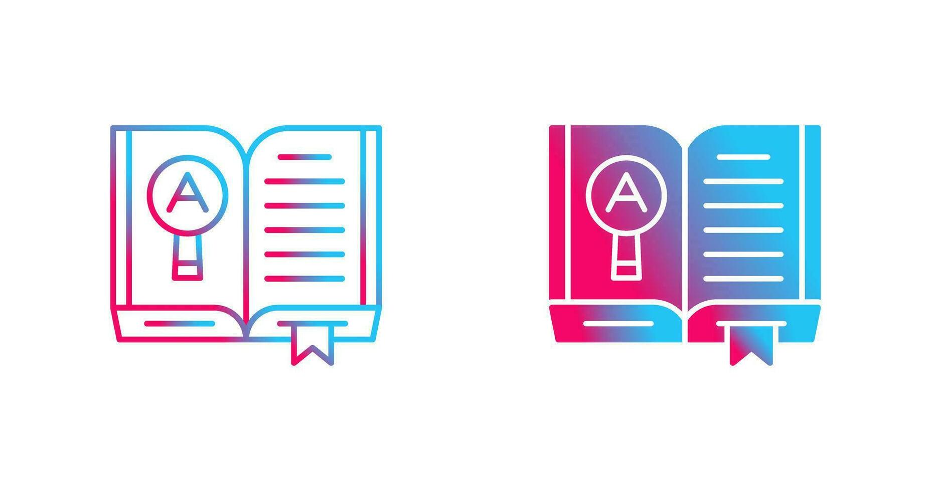 Open Book Vector Icon