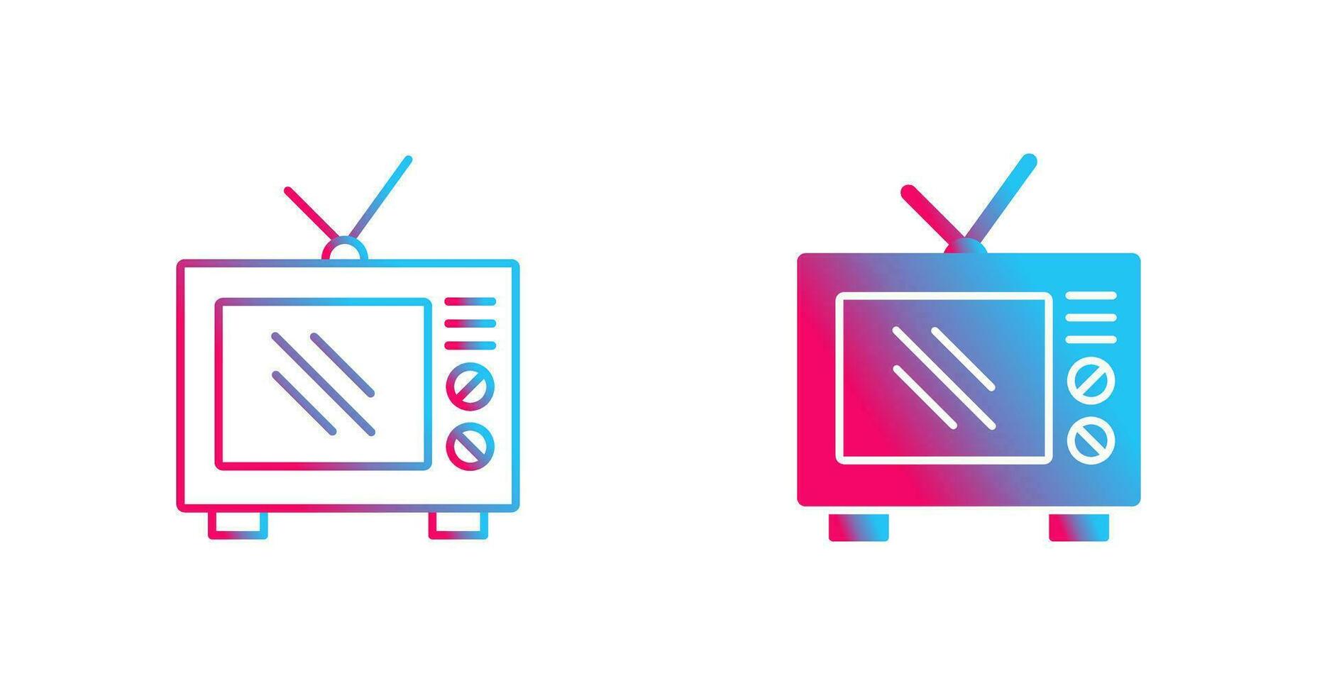 Old TV Vector Icon