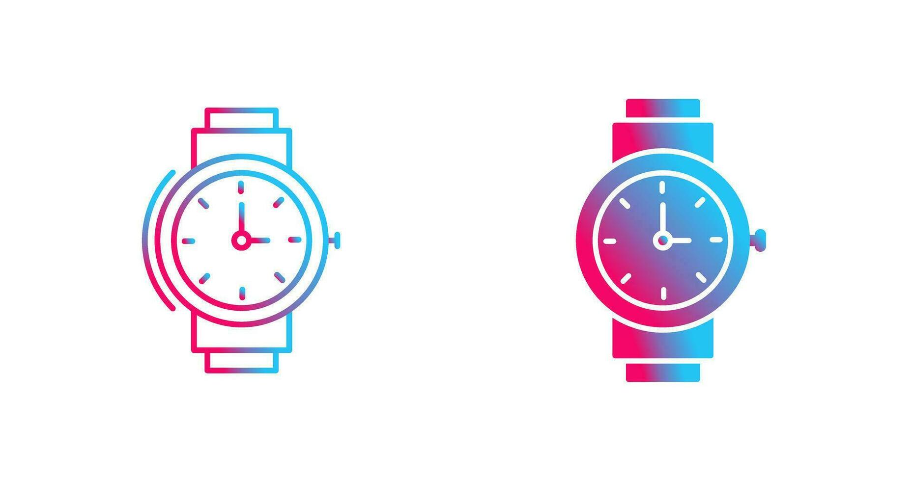 icono de vector de reloj de pulsera