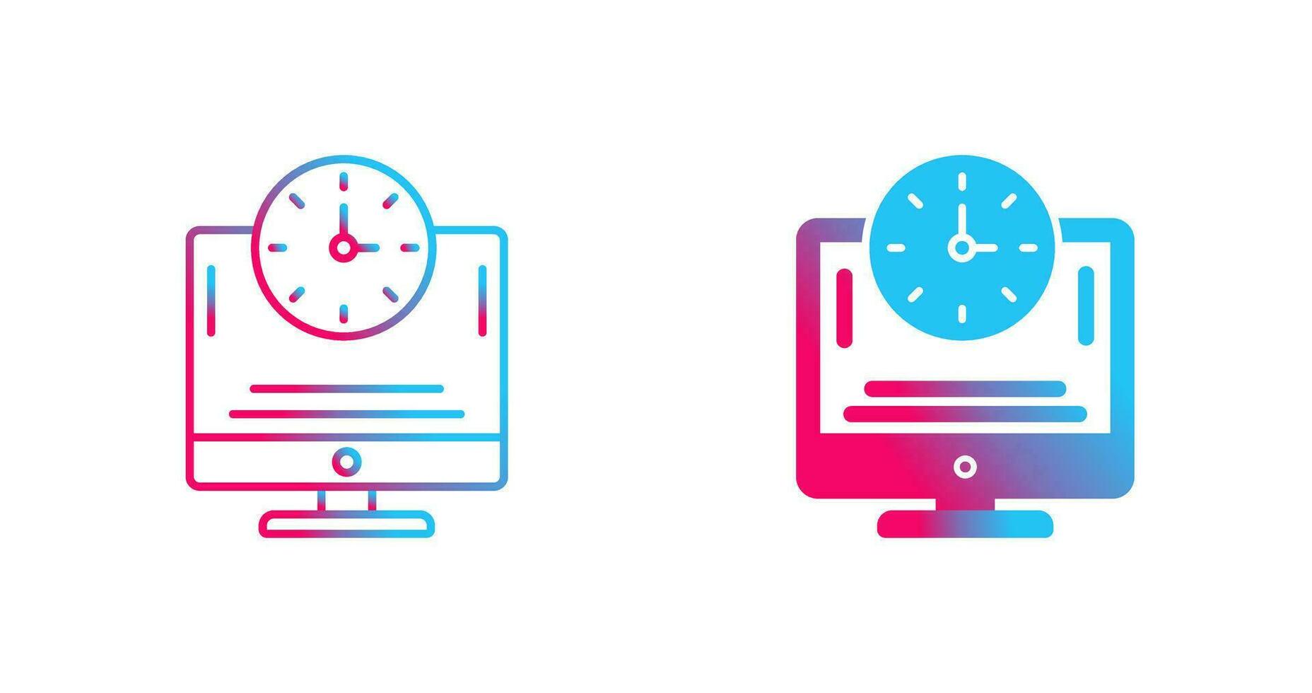 Online Time Vector Icon