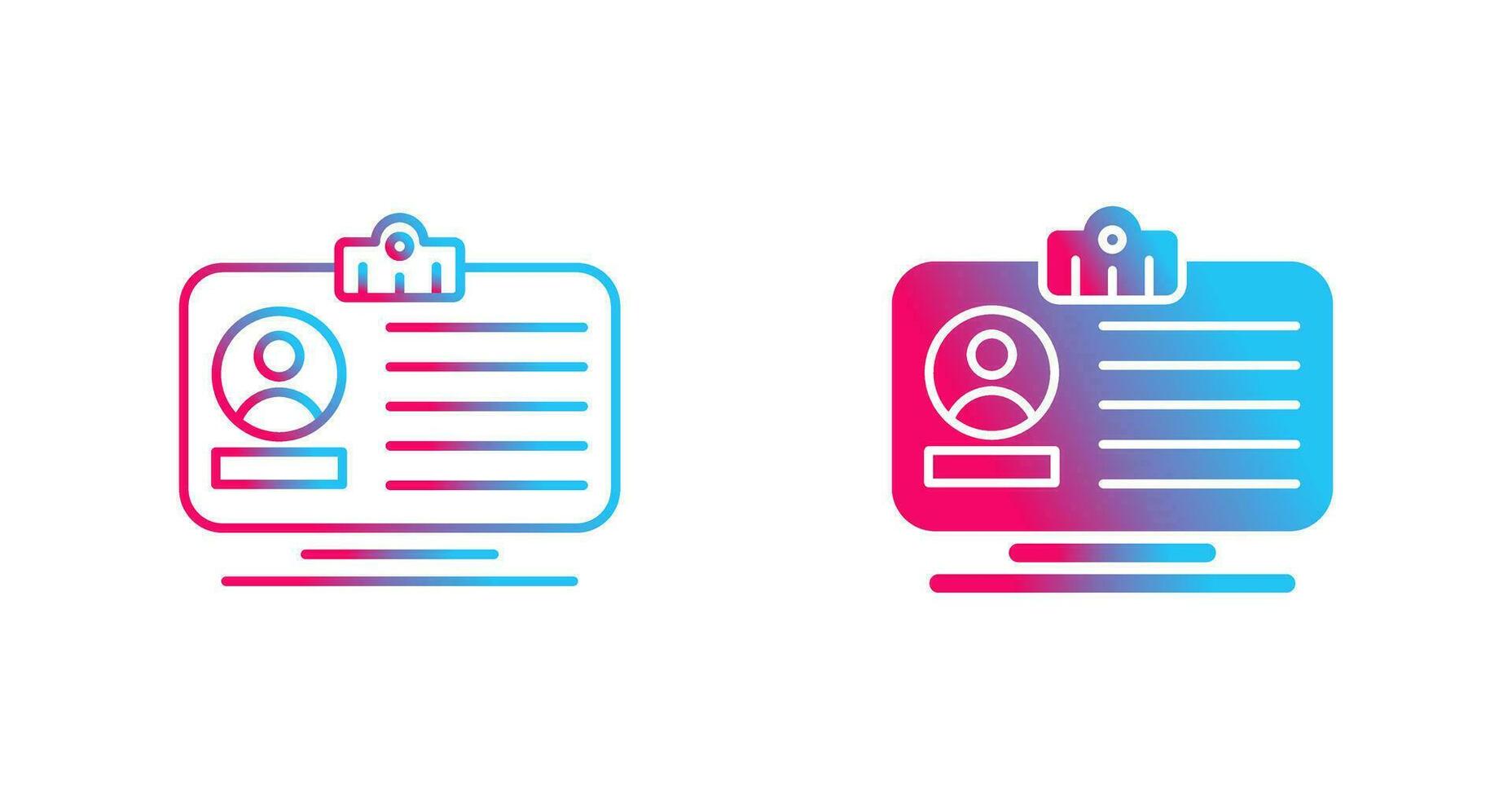 Id Card Vector Icon