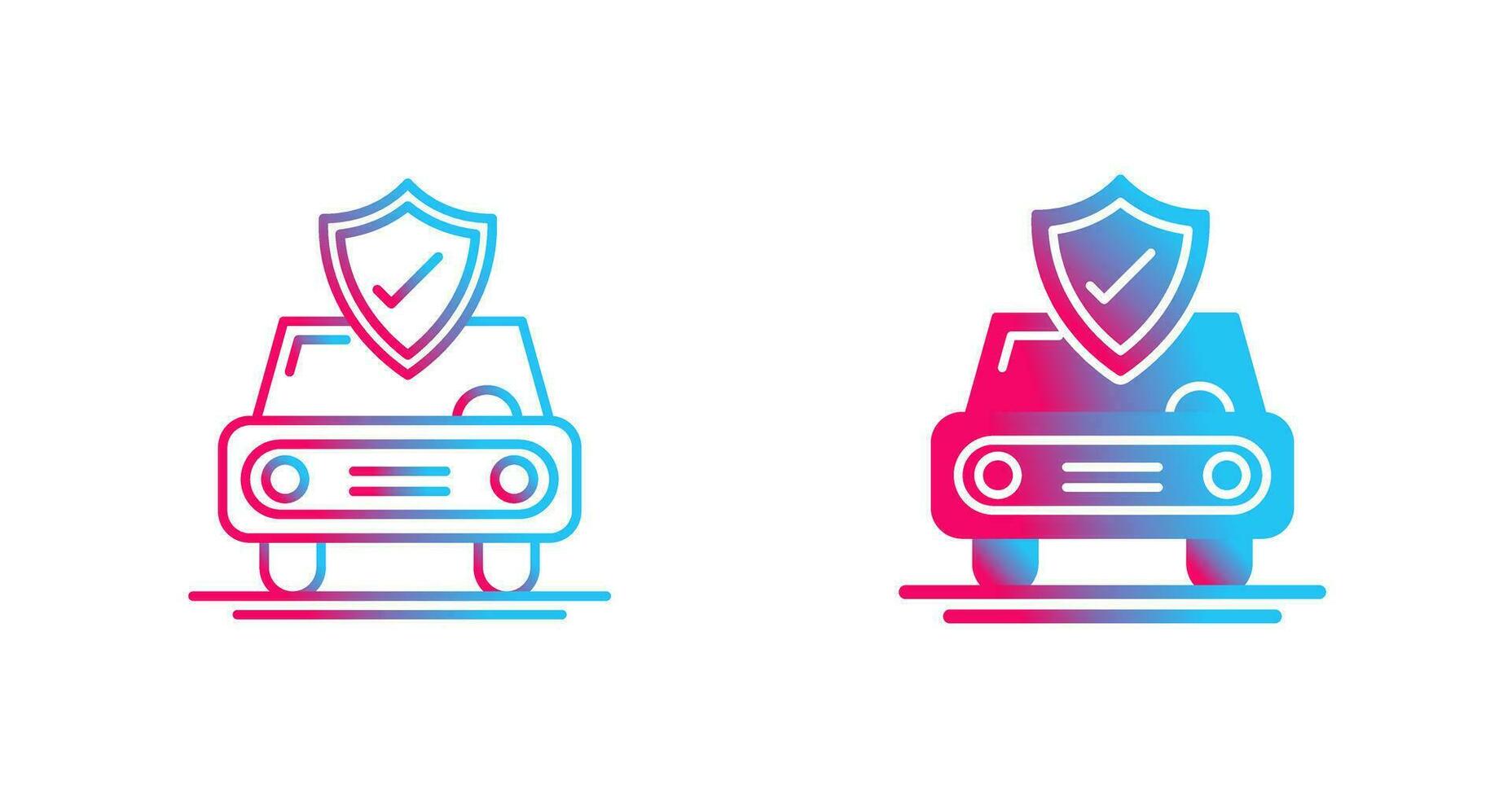 Car Protection Vector Icon