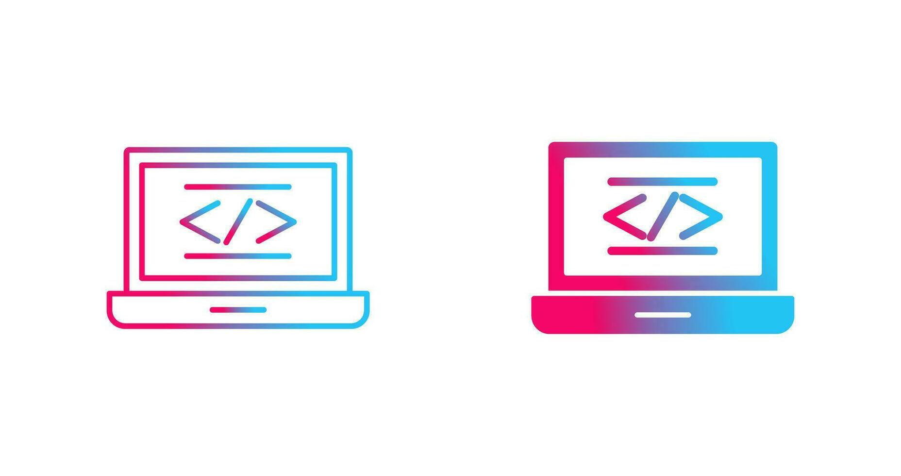 icono de vector de codificación