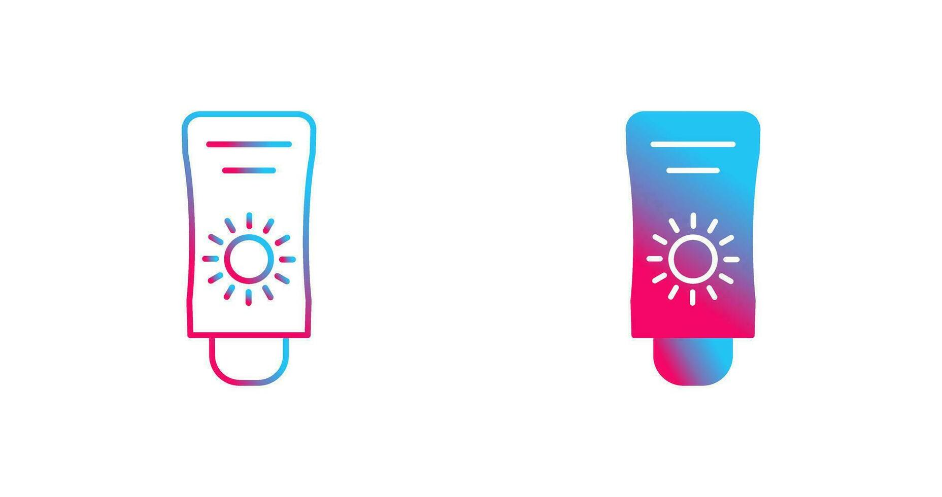 Sun Cream Vector Icon