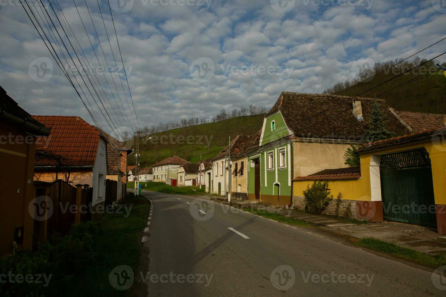 Biertan a very beautiful medieval village in Transylvania, Romania. A historical town in Romania that has preserved the Frankish and Gothic architectural style. Travel photo. photo