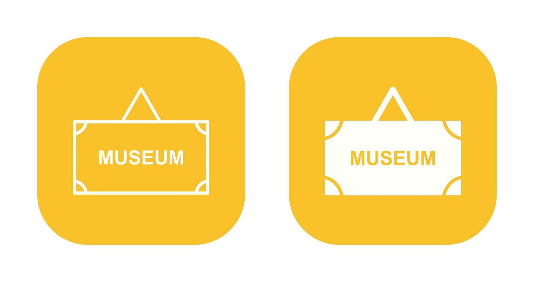 Museum Tag Vector Icon