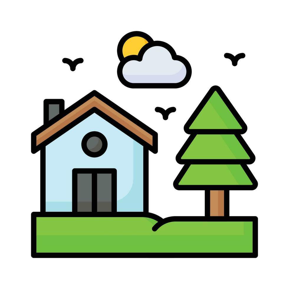 Get this beautifully designed icon of home in modern style, premium icon vector