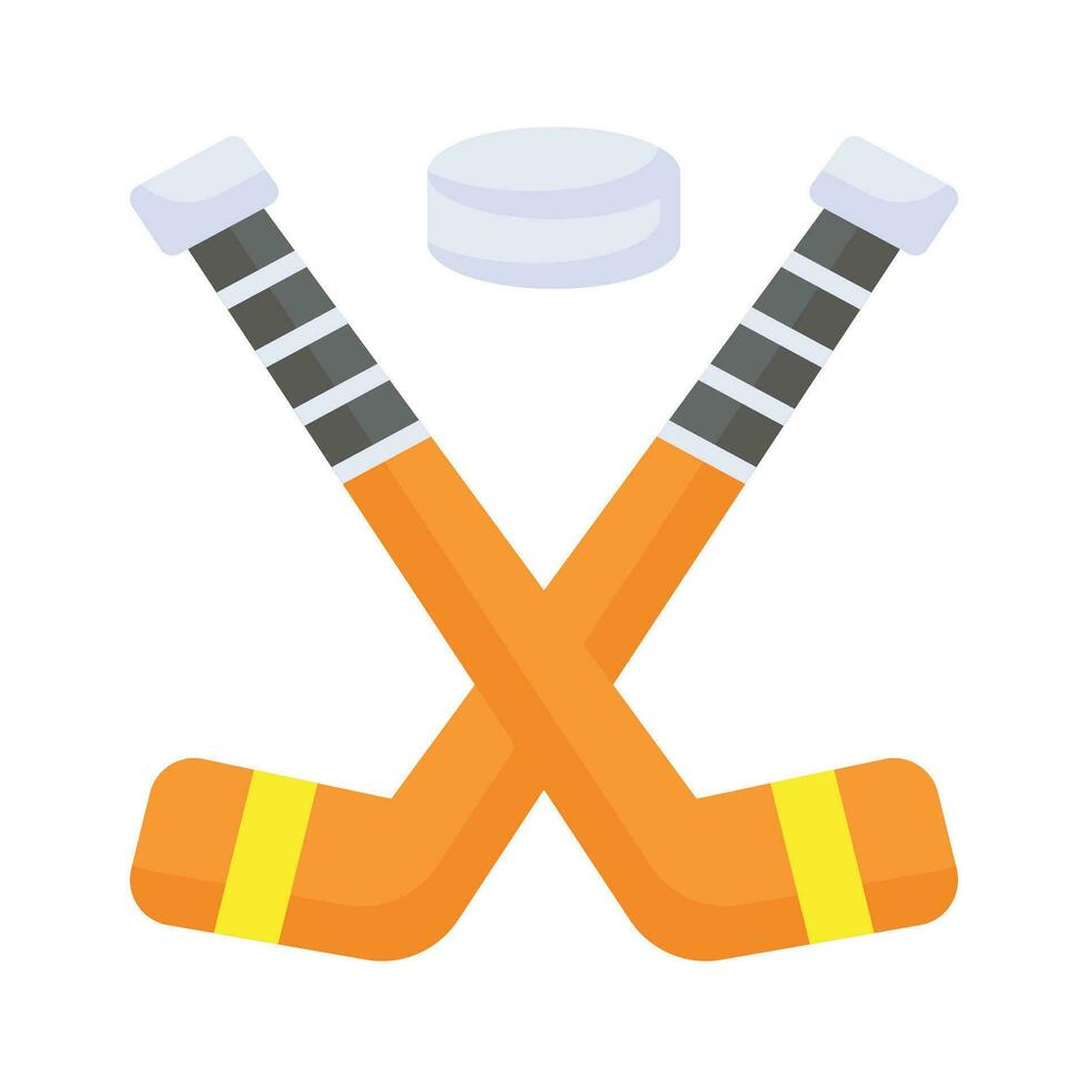 Trendy icon of ice hockey in editable style, easy to use and download vector