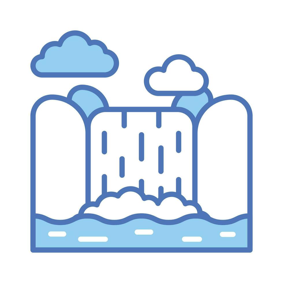 An amazing icon of niagara falls in modern style, easy to use vector