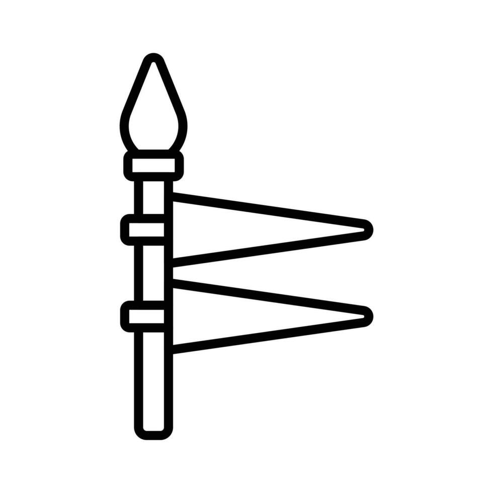 Modern handcrafted icon of spear in editable style, ready to use vector