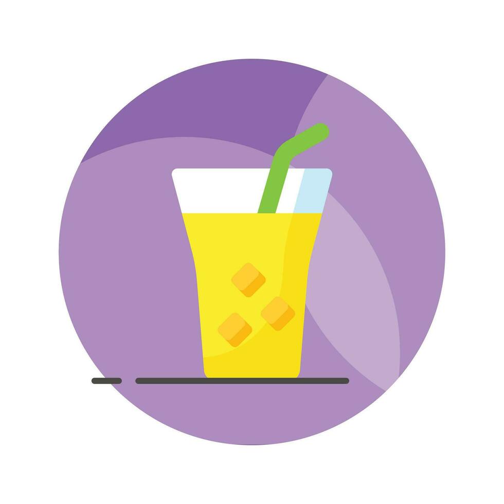 Get hold on this catchy vector of cold drink in modern style, easy to use