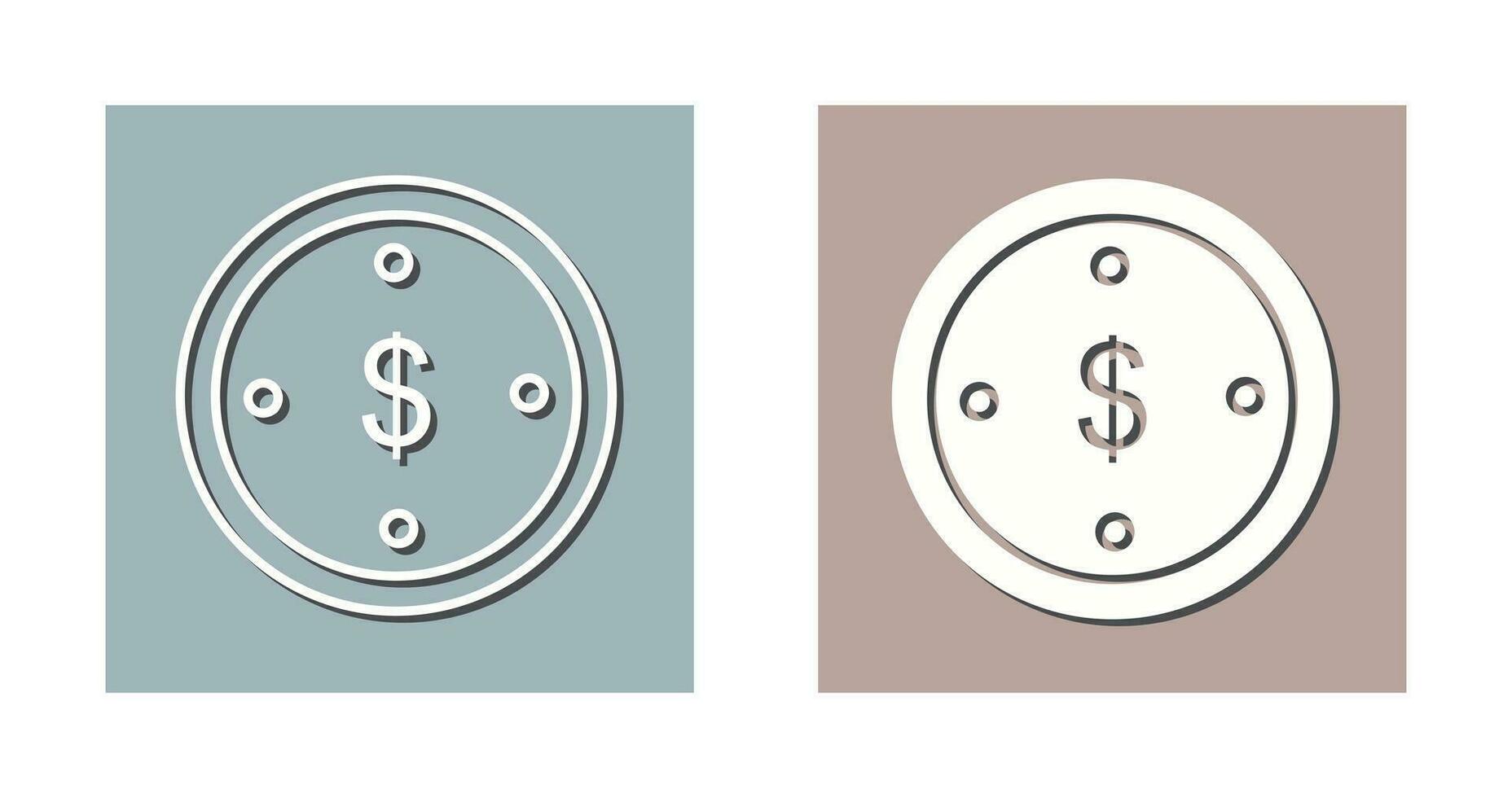 Dollar Coin Vector Icon