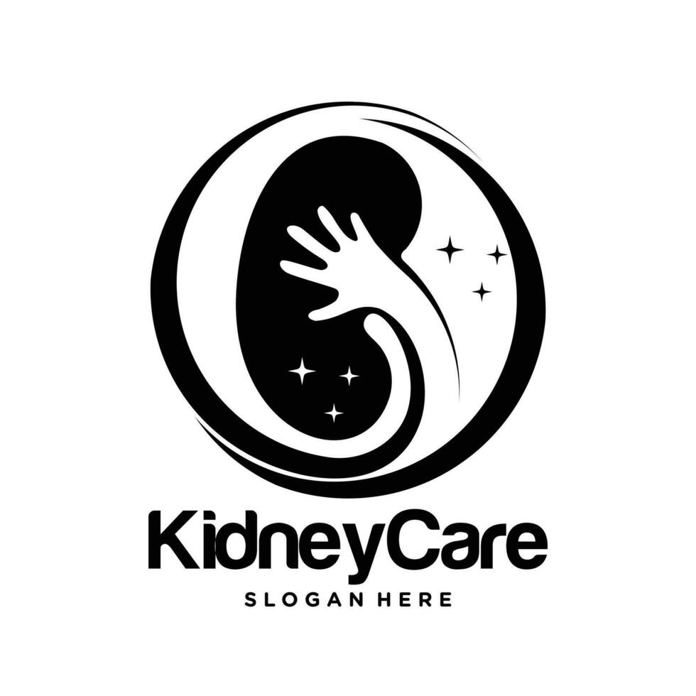 riñón cuidado logo diseño. urología vector diseño. mundo riñón día logotipo