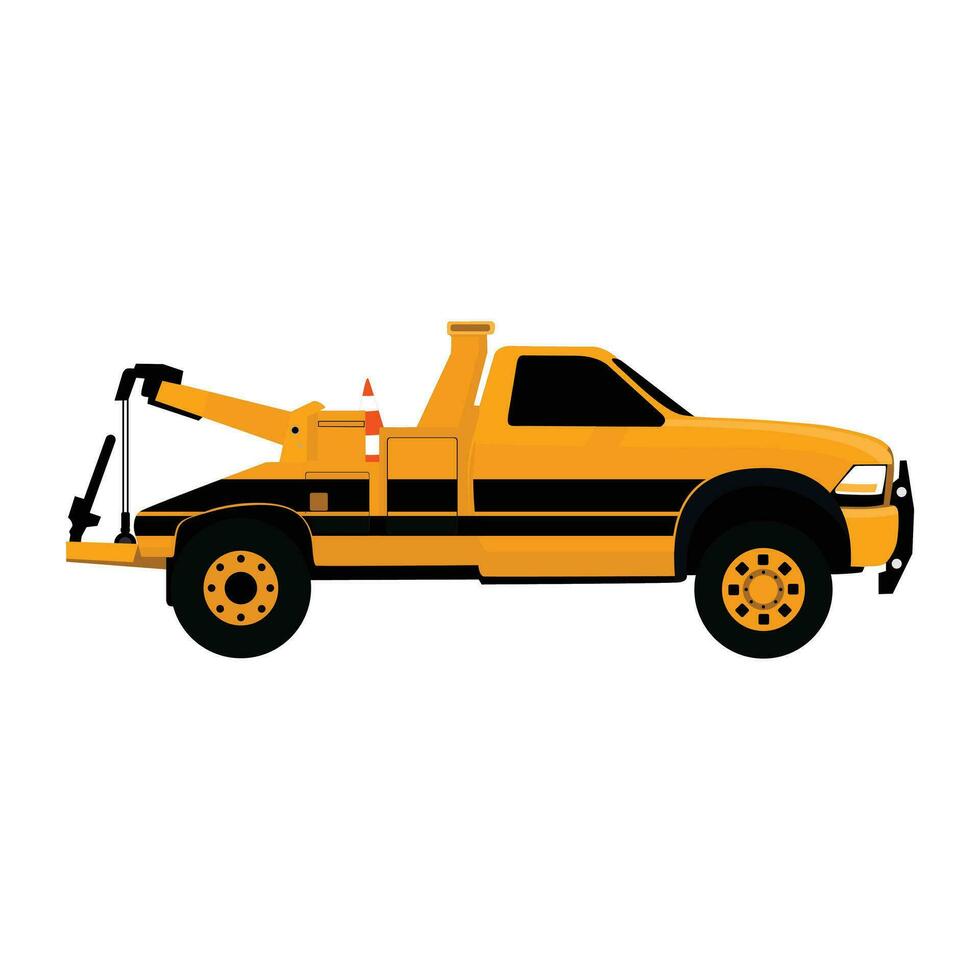 Tow Truck. Vector Illustration of Tow Truck. Towing