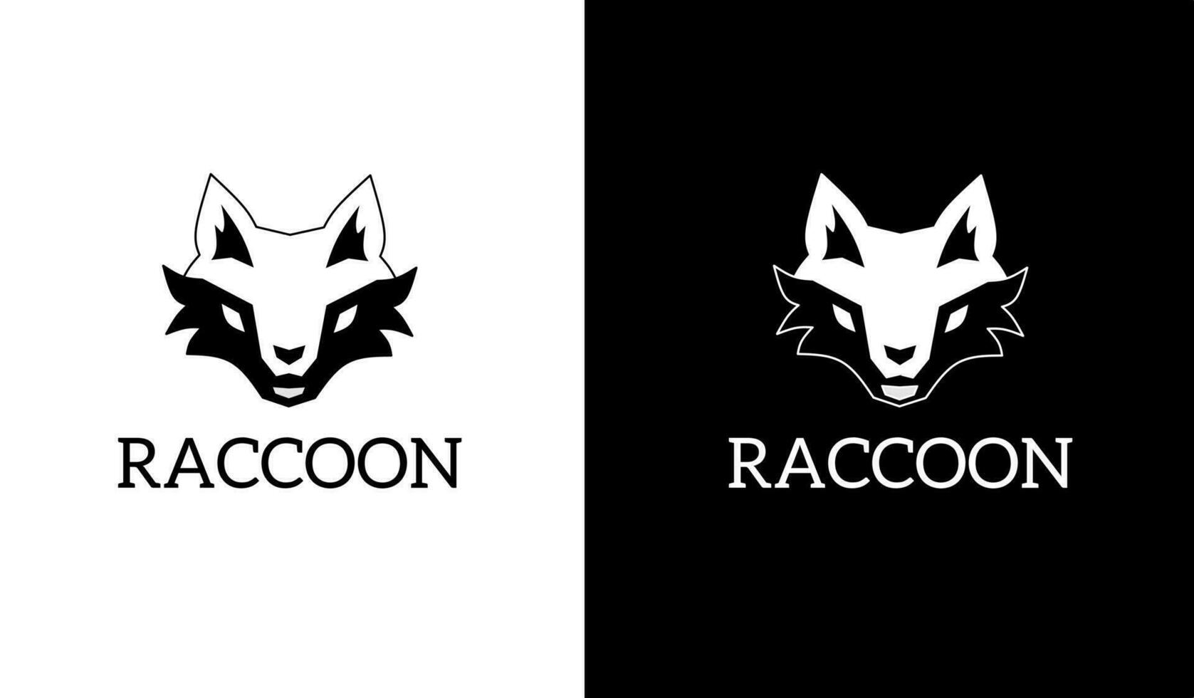 illustration vector graphic of template logo symbol raccoon head