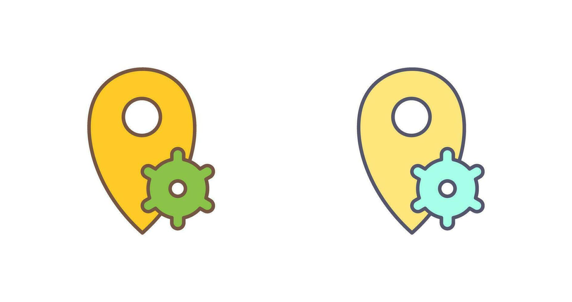 Location Settings Vector Icon