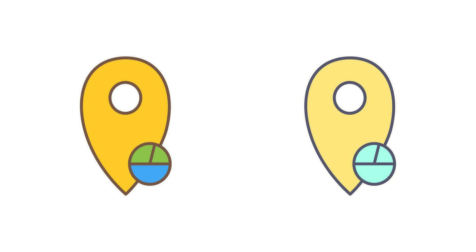 Location Statistics Vector Icon