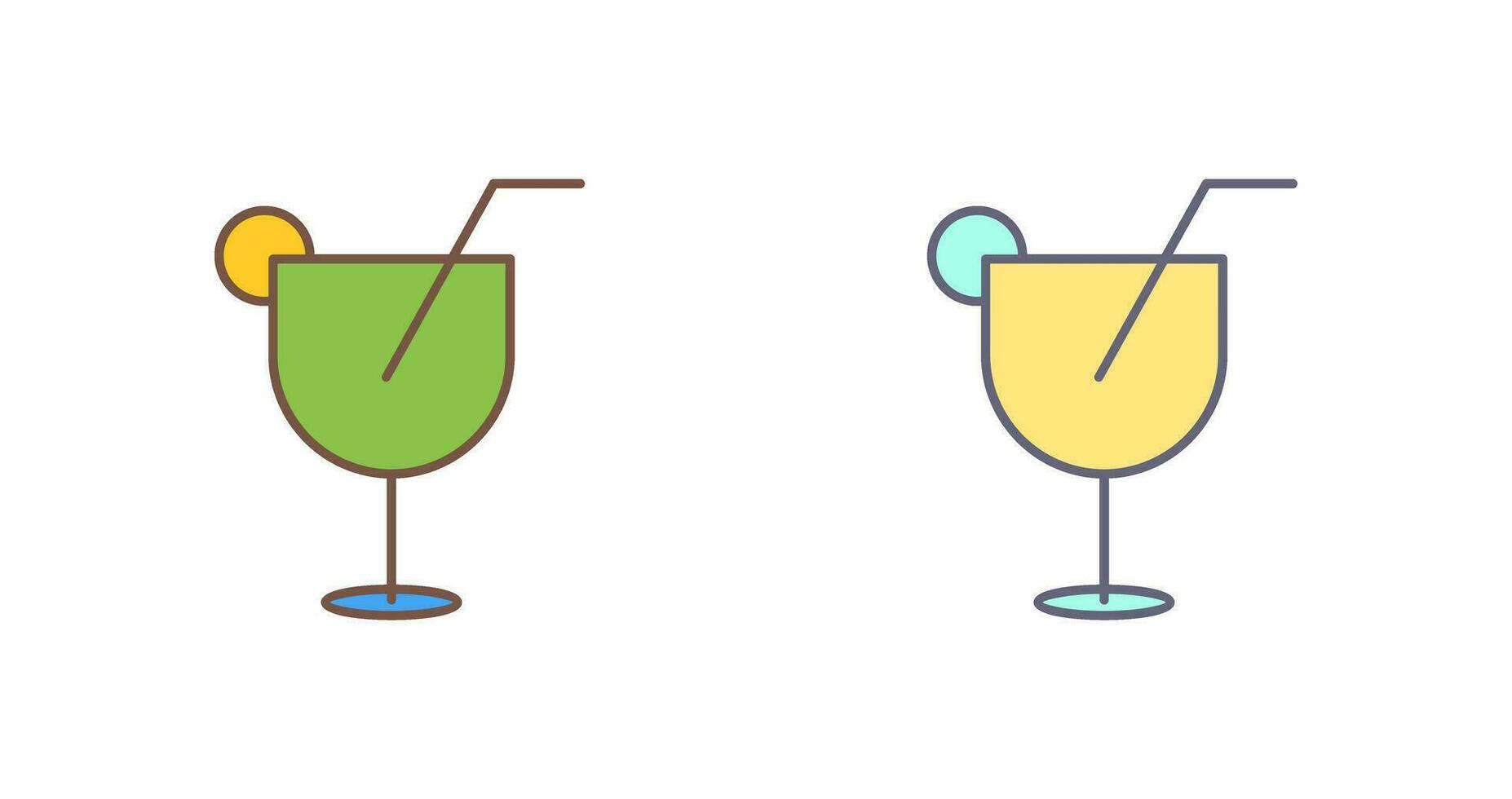 Unique Lemon Juice Vector Icon