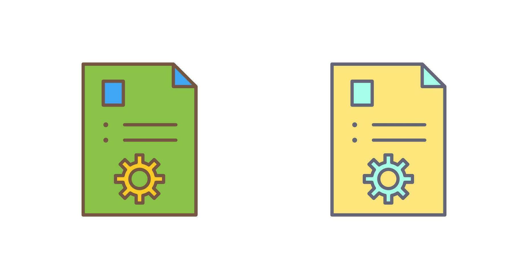 Unique Content Management Vector Icon