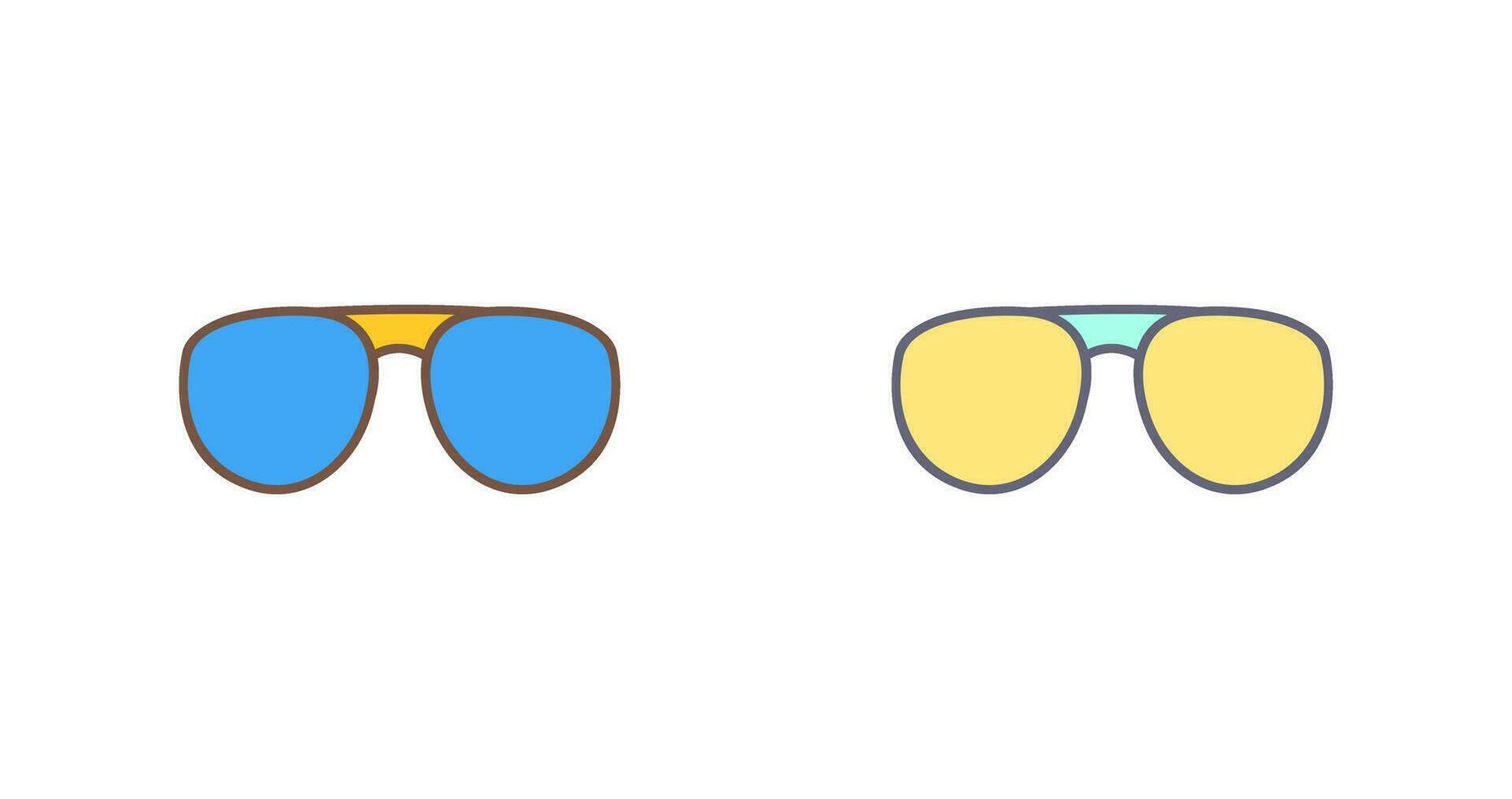 icono de vector de gafas únicas