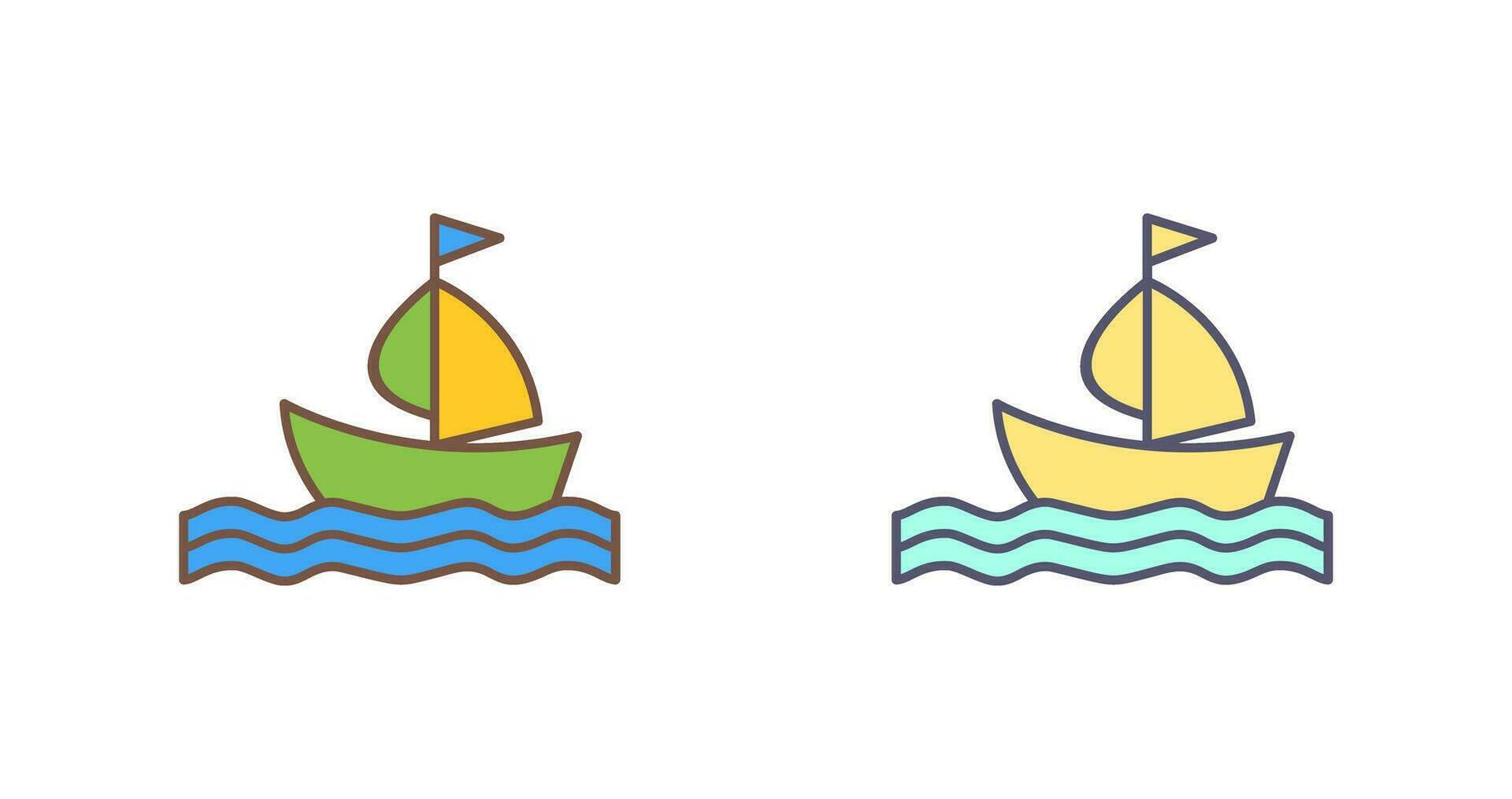 icono de vector de barco